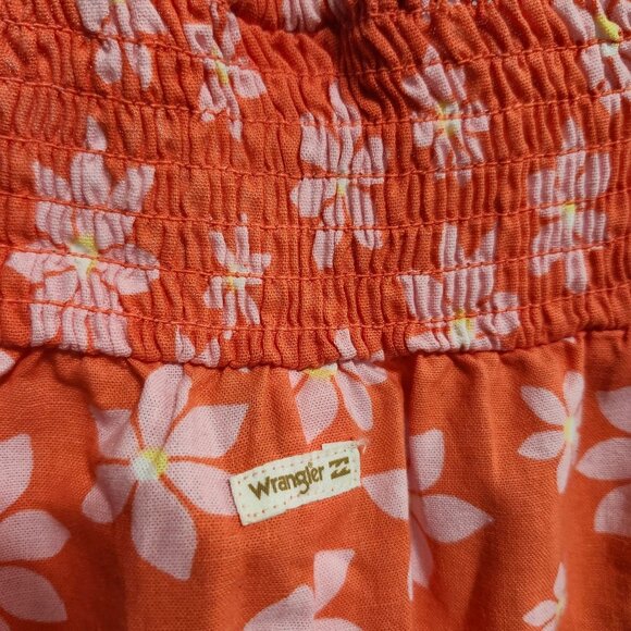 Billabong x Wrangler Women's Large Hung Up Dress Fireside Floral Print  Peach - Picture 11 of 12